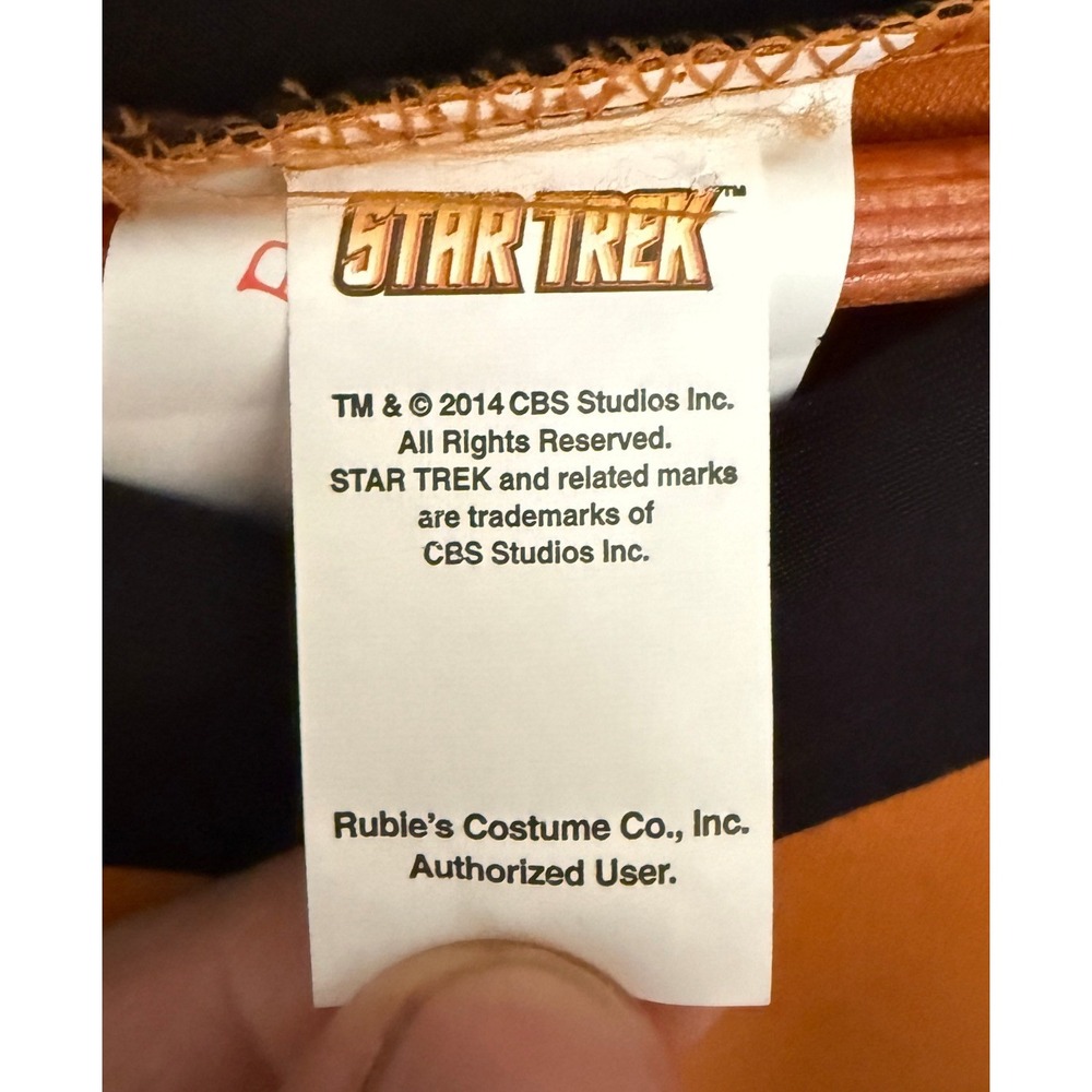 Star Trek Captain Kirk Deluxe Costume Shirt Gold Rubies Mens Large Cosplay - Picture 3 of 10